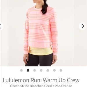 Lululemon Run Warm Up Crew size 6